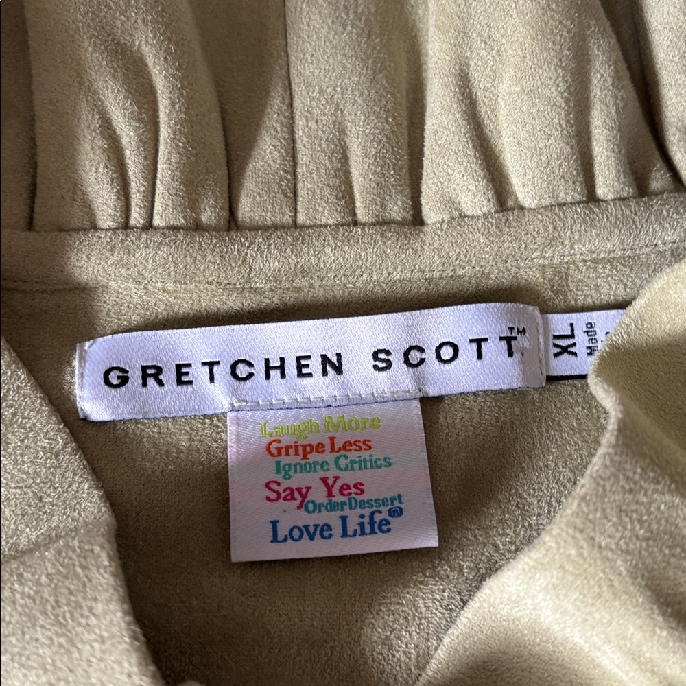 Gretchen Scott pull over Ruffle top XL $25